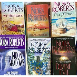 Lot of 10 Nora Roberts Romance PB Mass Market Popular Books RANDOM MIX Lot Good